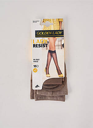 Chaussettes coutures renforcées gris GOLDEN LADY femme