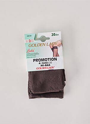 Chaussettes stretch gris GOLDEN LADY femme