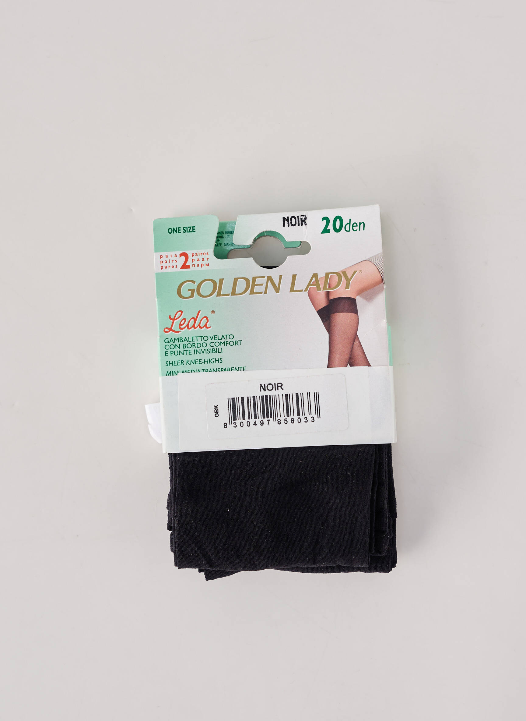 Bas stretch noir GOLDEN LADY femme