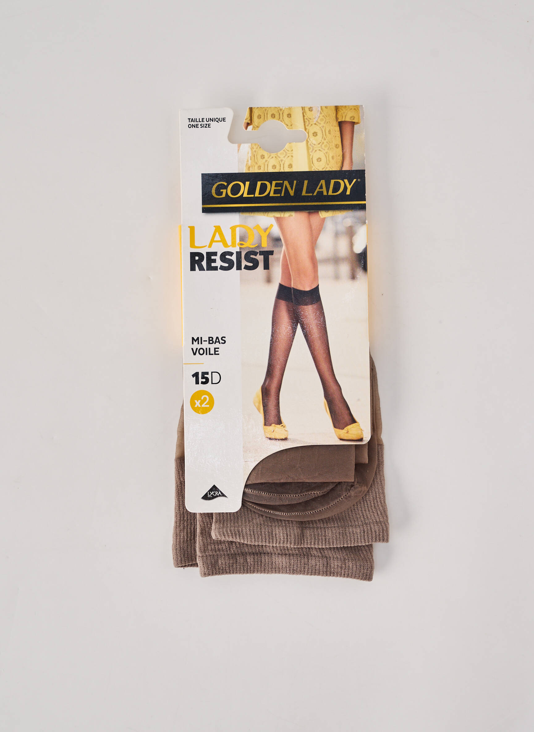 Chaussettes coutures renforcées gris GOLDEN LADY femme