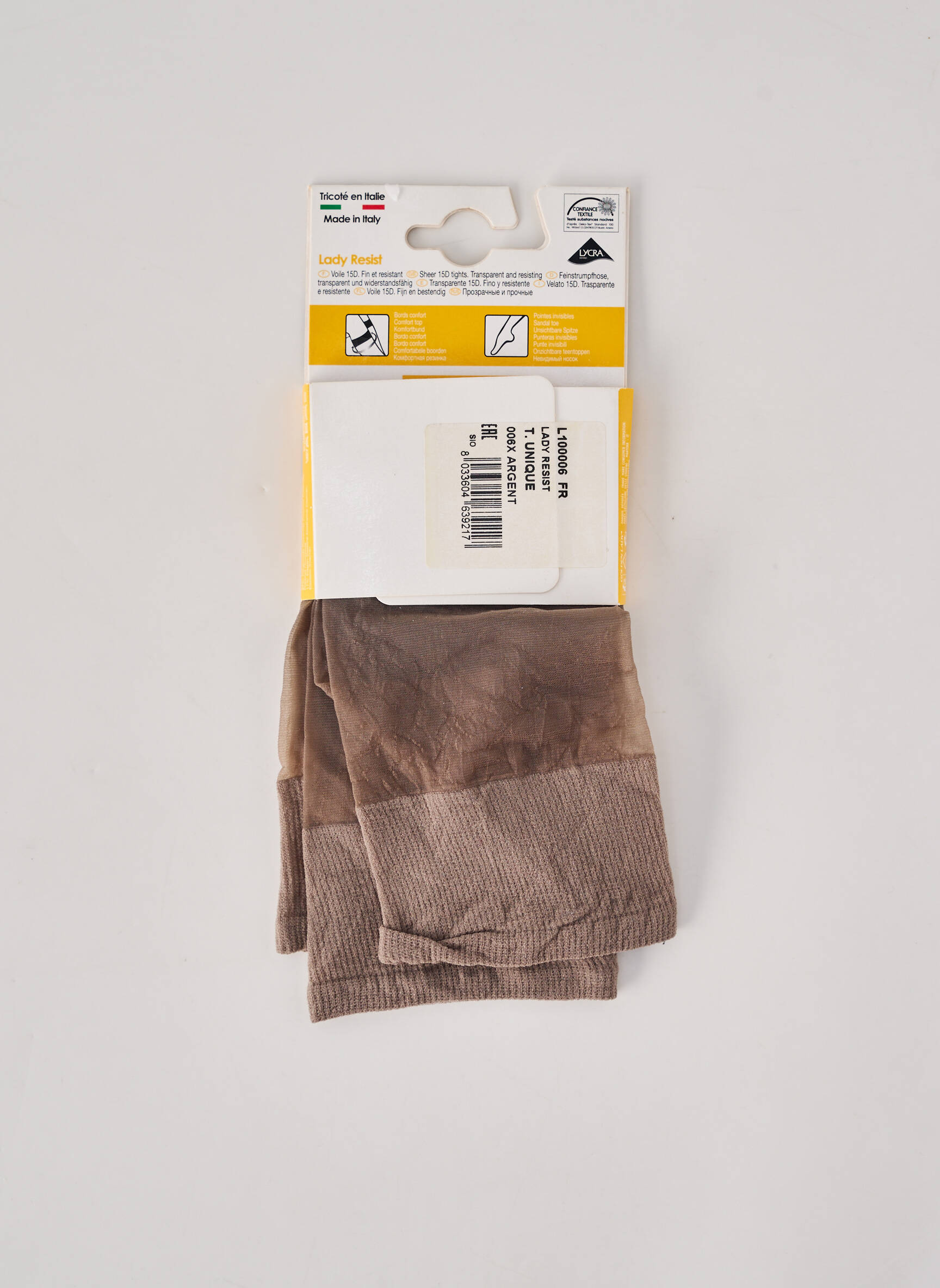 Chaussettes coutures renforcées gris GOLDEN LADY femme