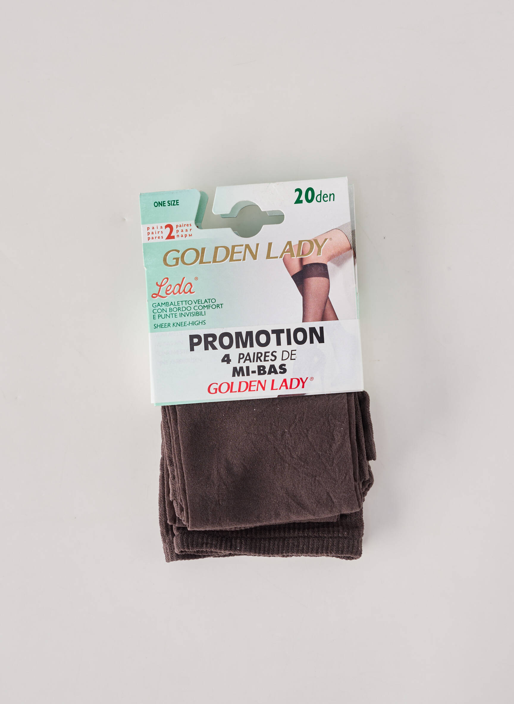 Chaussettes stretch gris GOLDEN LADY femme