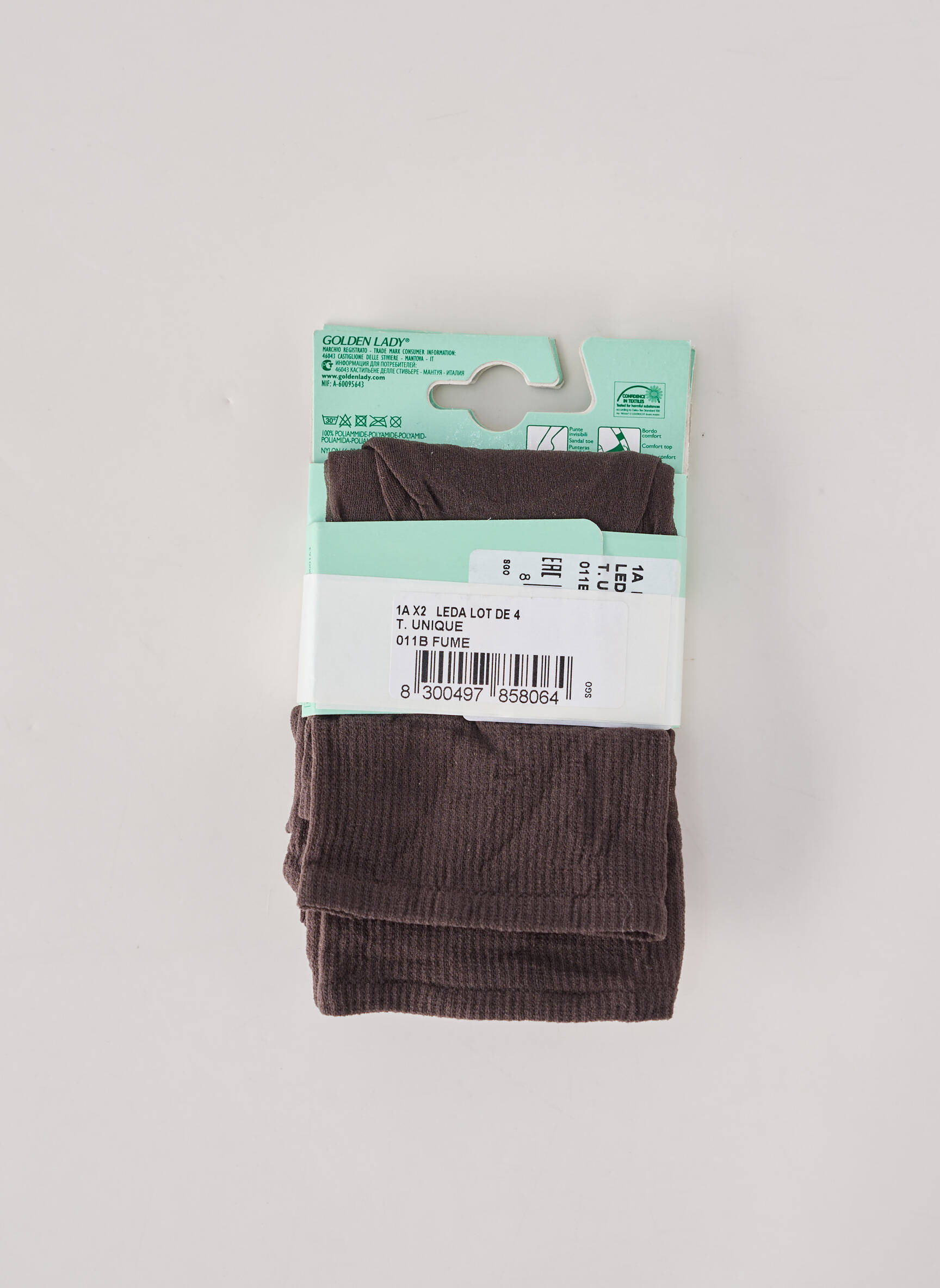 Chaussettes stretch gris GOLDEN LADY femme