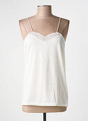 Top/caraco bretelles élastiquées beige ACHEL femme