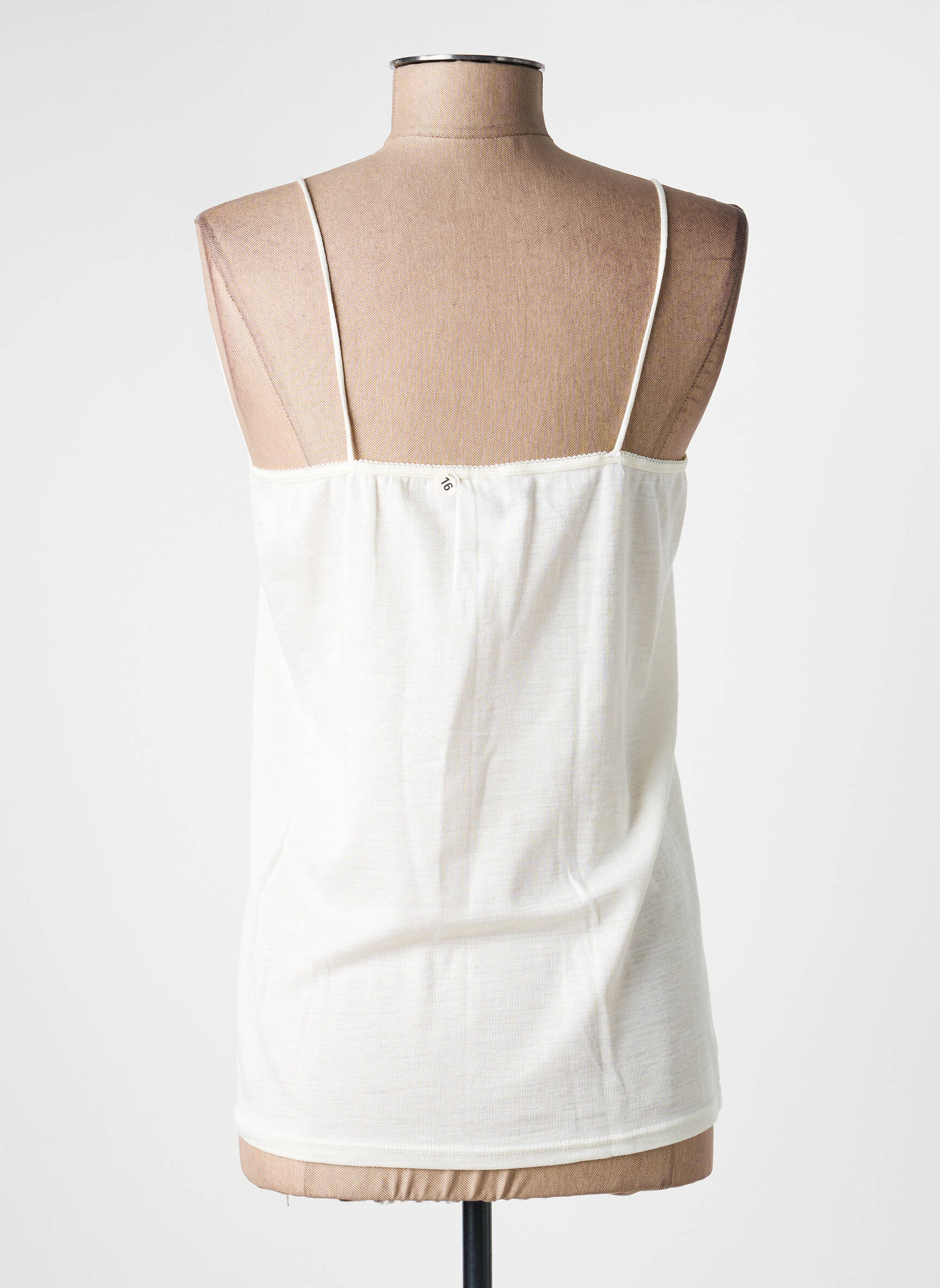 Top/caraco bretelles élastiquées beige ACHEL femme
