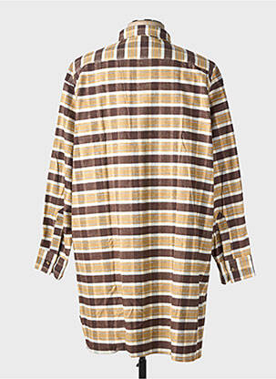 Chemise manches longues coupe droite marron LA FORESTIERE homme