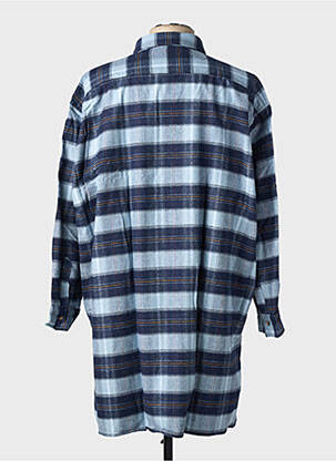 Chemise manches longues coupe droite bleu LA FORESTIERE homme