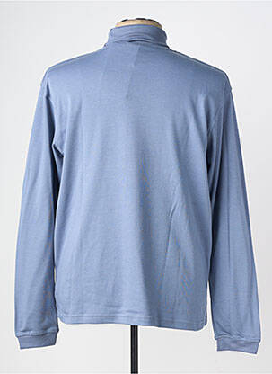 Pull col roulé coupe cintrée manches longues bleu CBK homme