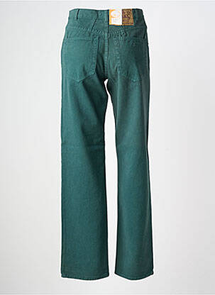 Jeans coupe droite taille normale taille normale vert LUCCHINI femme