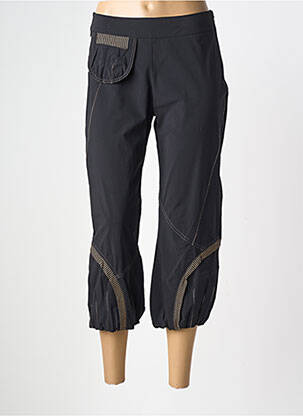 Pantacourt stretch taille normale noir ATLANTA femme