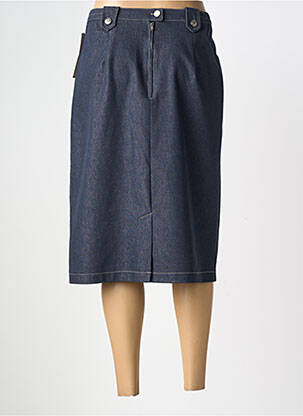 Jupe mi-longue stretch bleu 20/20 femme