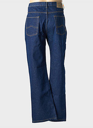 Jeans coupe droite fermeture zippée sous rabat boutonné taille normale bleu CBK homme