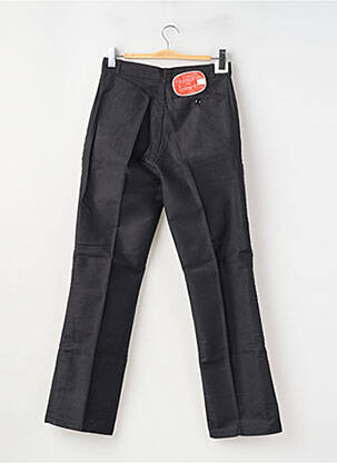 Pantalon droit tissage popeline taille normale noir ADOLPHE LAFONT homme