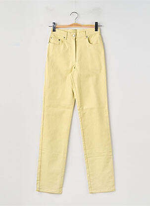 Pantalon droit stretch taille normale vert LUCCHINI femme