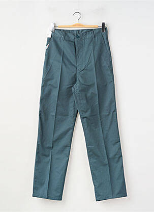 Pantalon droit tissage popeline taille normale vert KIPLAY homme