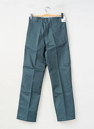 Pantalon droit tissage popeline taille normale vert KIPLAY homme