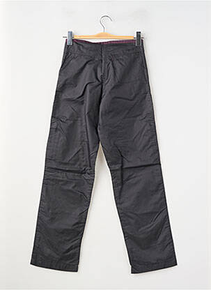 Pantalon droit fermeture zippée sous rabat boutonné noir KALAI fille