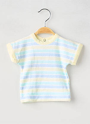 T-shirt coupe droite manches courtes bleu PETIT BATEAU garçon