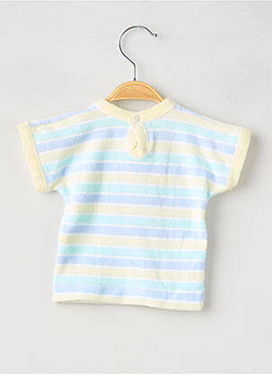 T-shirt coupe droite manches courtes bleu PETIT BATEAU garçon
