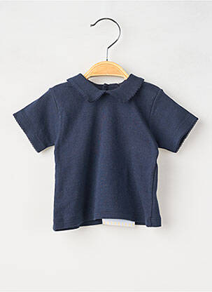 Polo manches courtes bleu PETIT BATEAU enfant