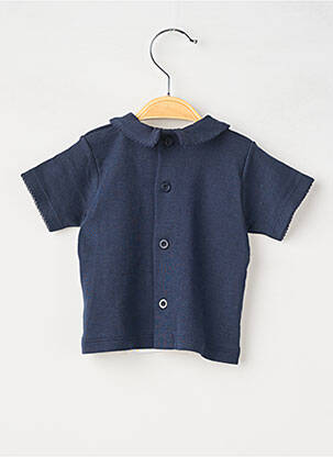 Polo manches courtes bleu PETIT BATEAU enfant