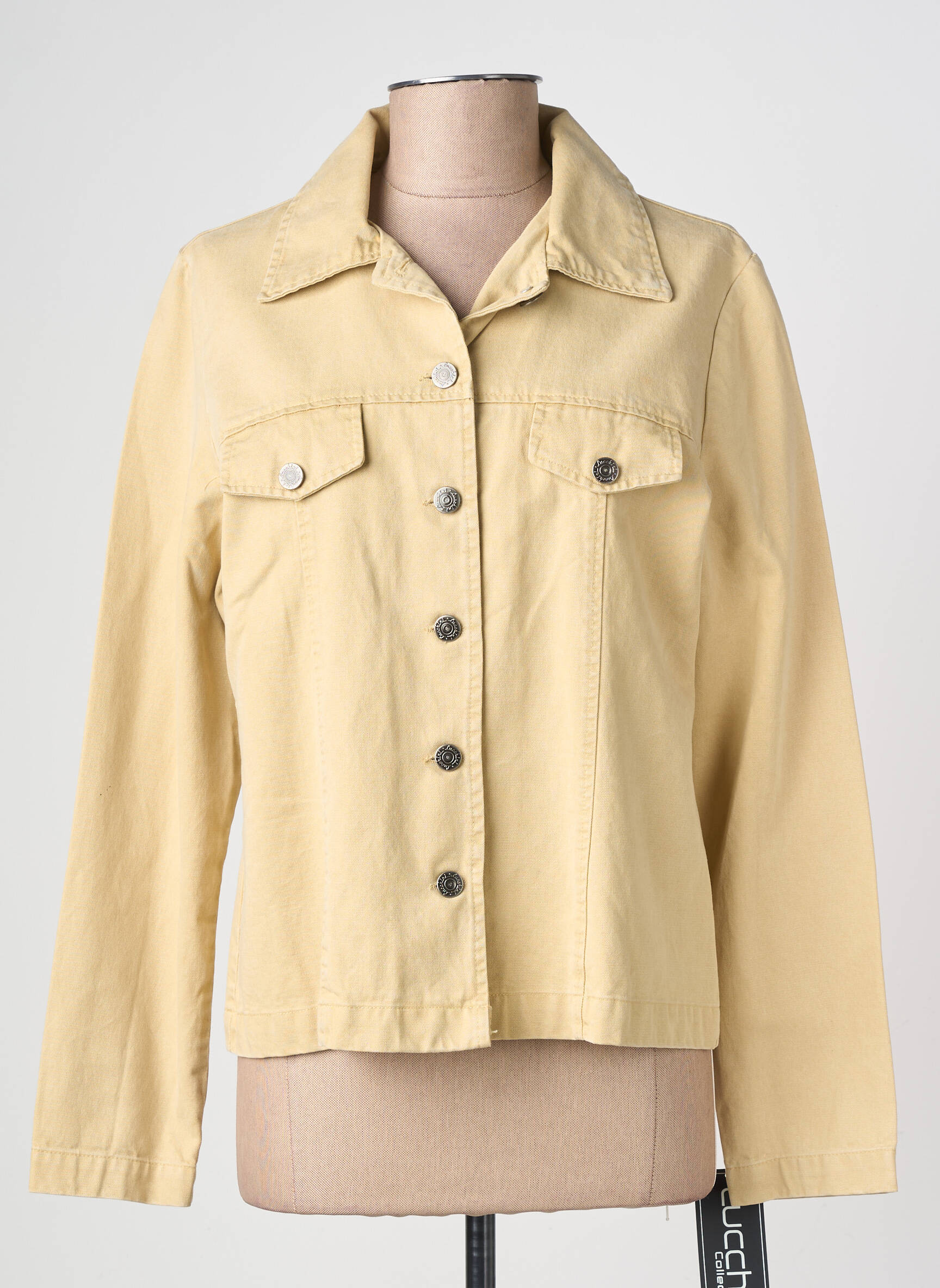 Veste casual coupe cintrée beige LUCCHINI femme