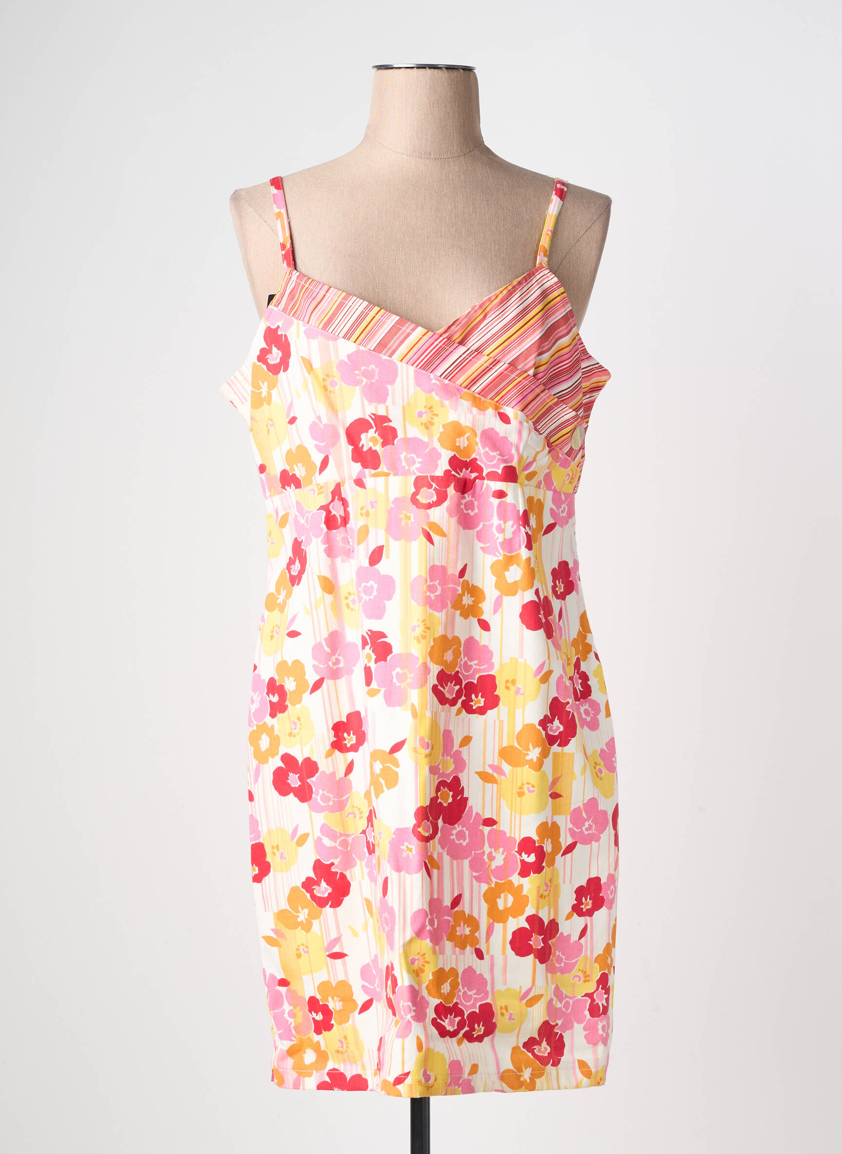 Robe courte sans manche sans manche rose LUCCHINI femme