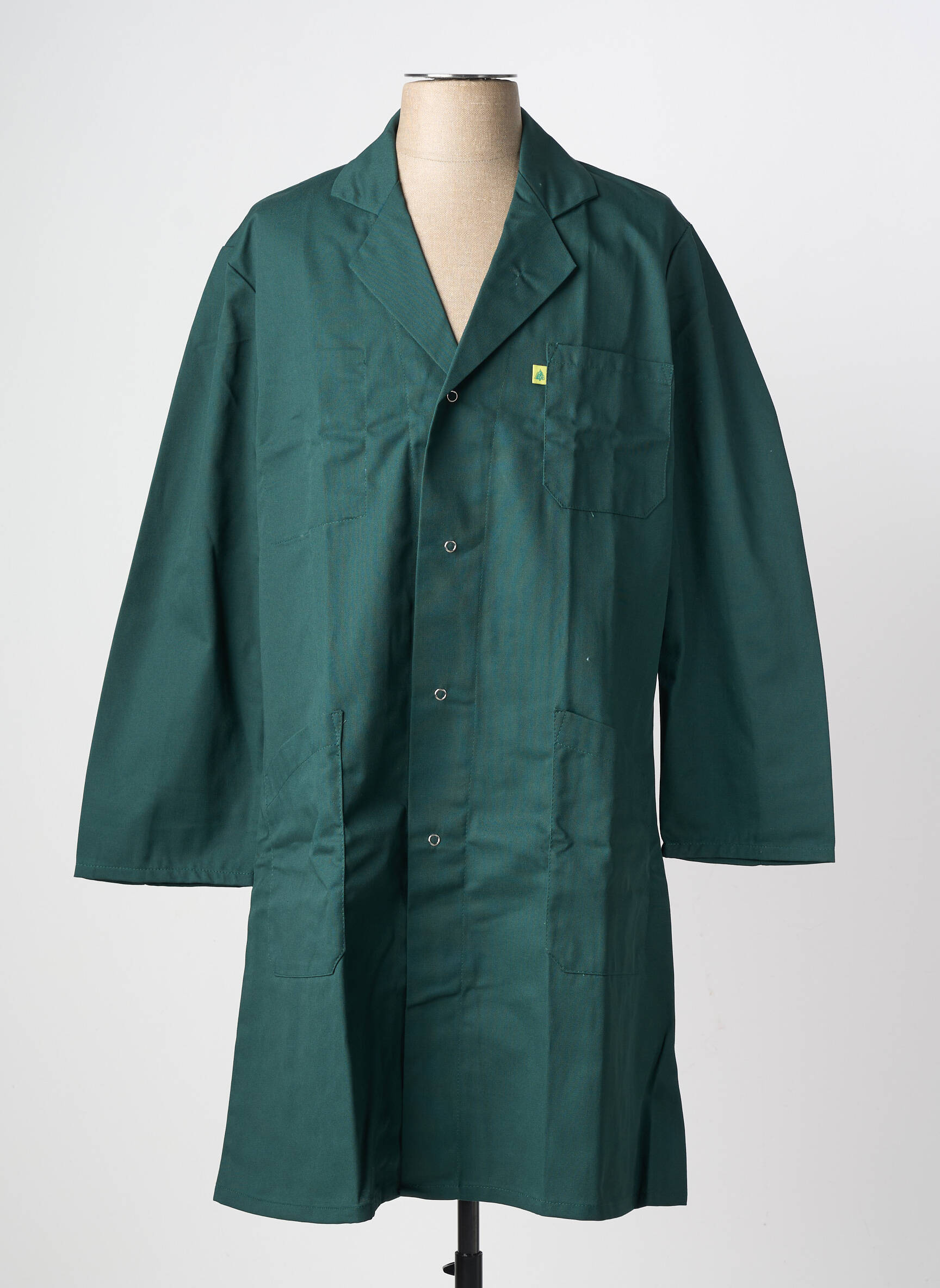Veste casual fermeture boutonnée sur le devant vert LE CÈDRE homme