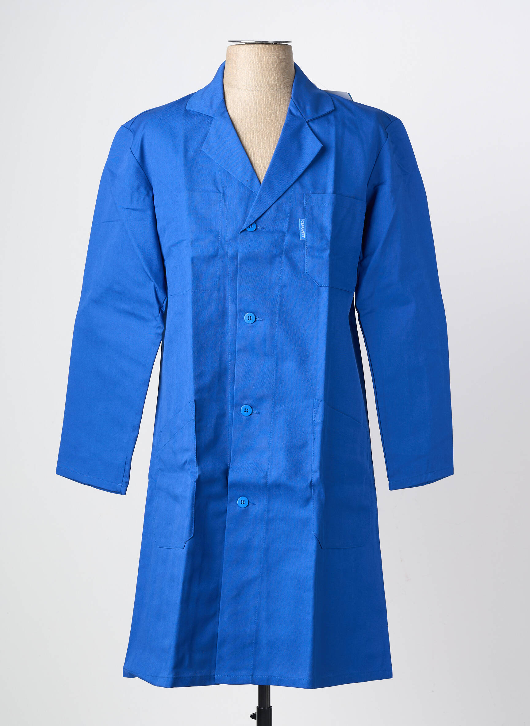 Veste casual fermeture boutonnée sur le devant bleu CEPOVETT homme