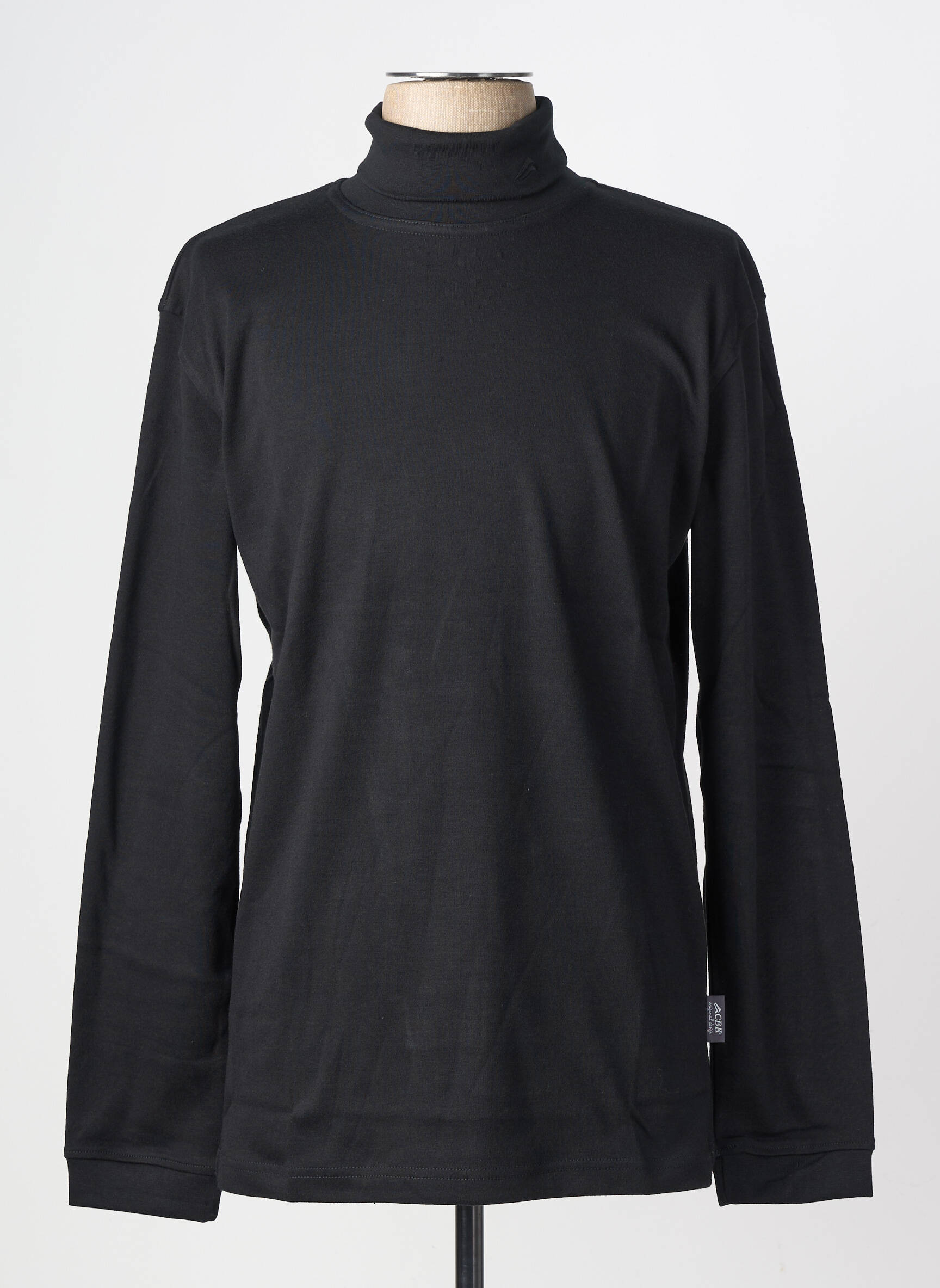 T-shirt coupe cintrée manches longues noir CBK homme