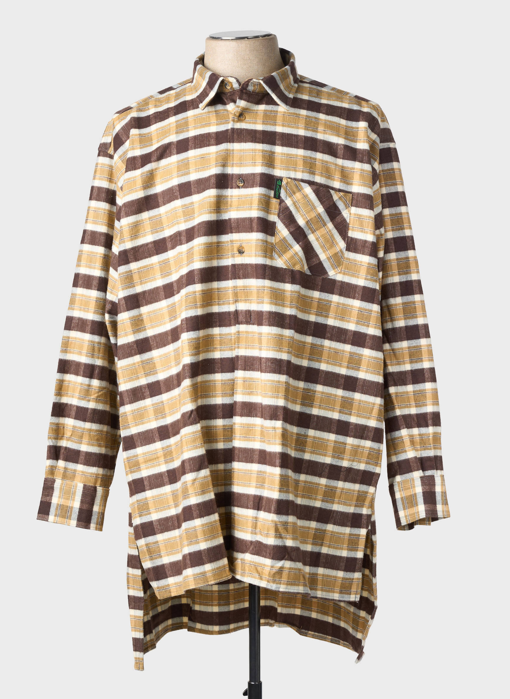 Chemise manches longues coupe droite marron LA FORESTIERE homme
