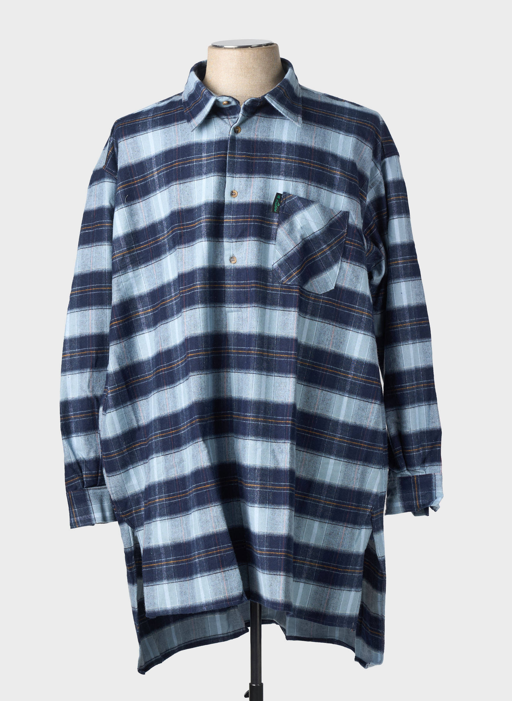 Chemise manches longues coupe droite bleu LA FORESTIERE homme