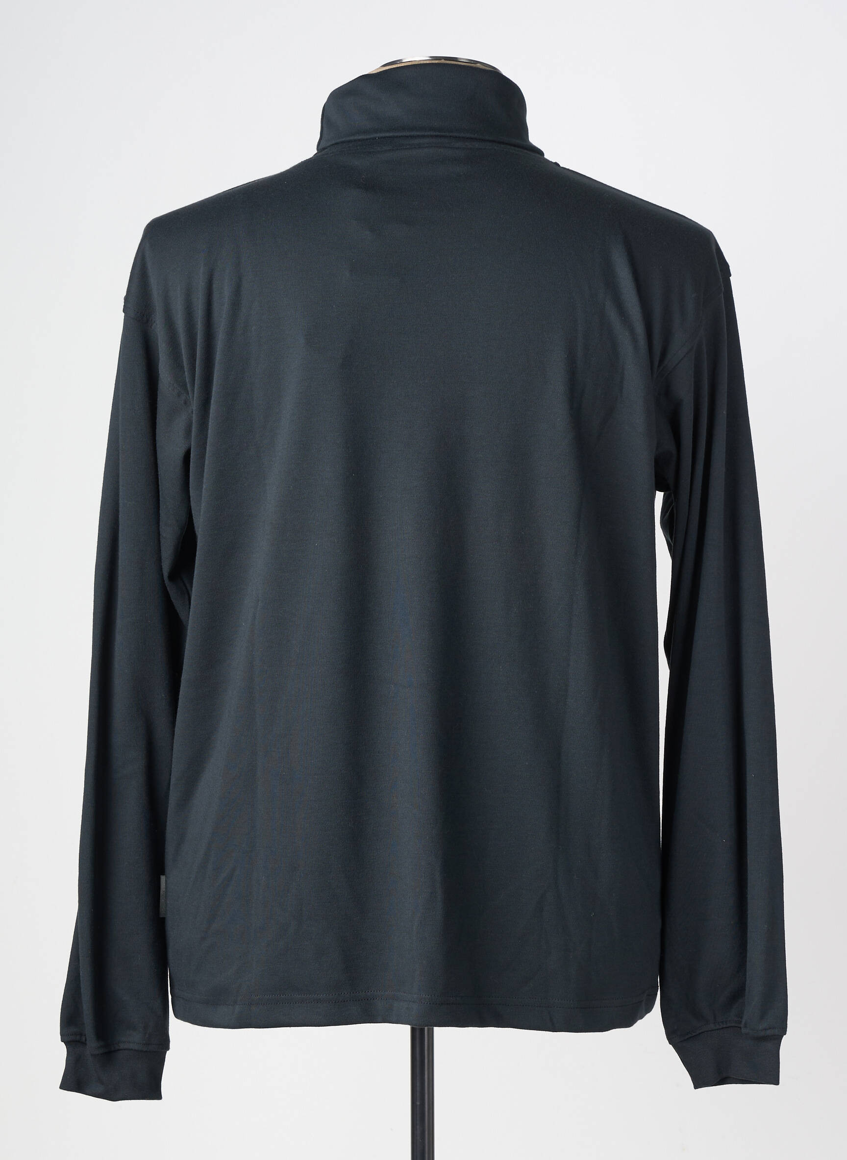Pull col roulé coupe cintrée manches longues noir CBK homme