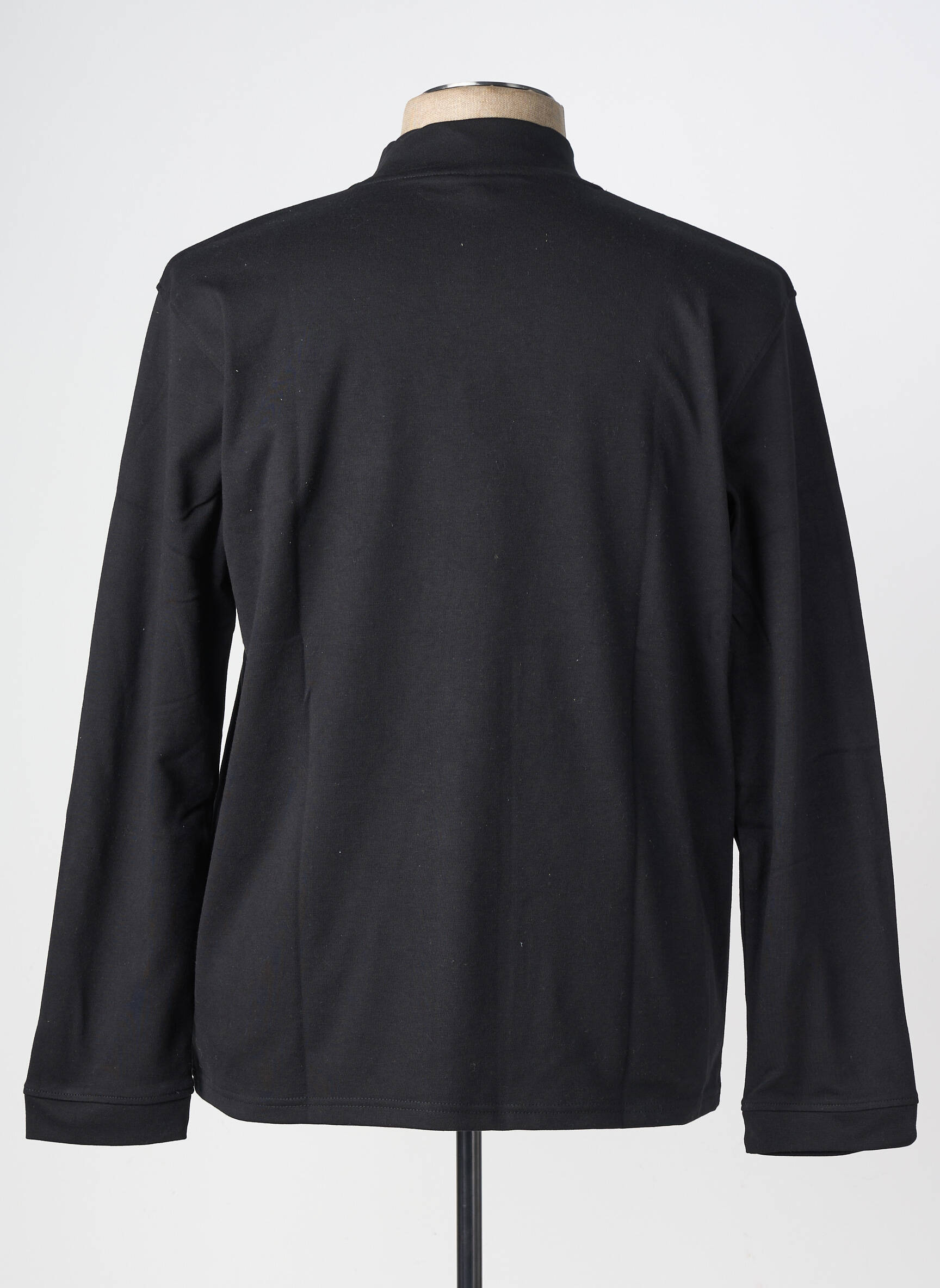 Pull col roulé coupe cintrée manches longues noir CBK homme