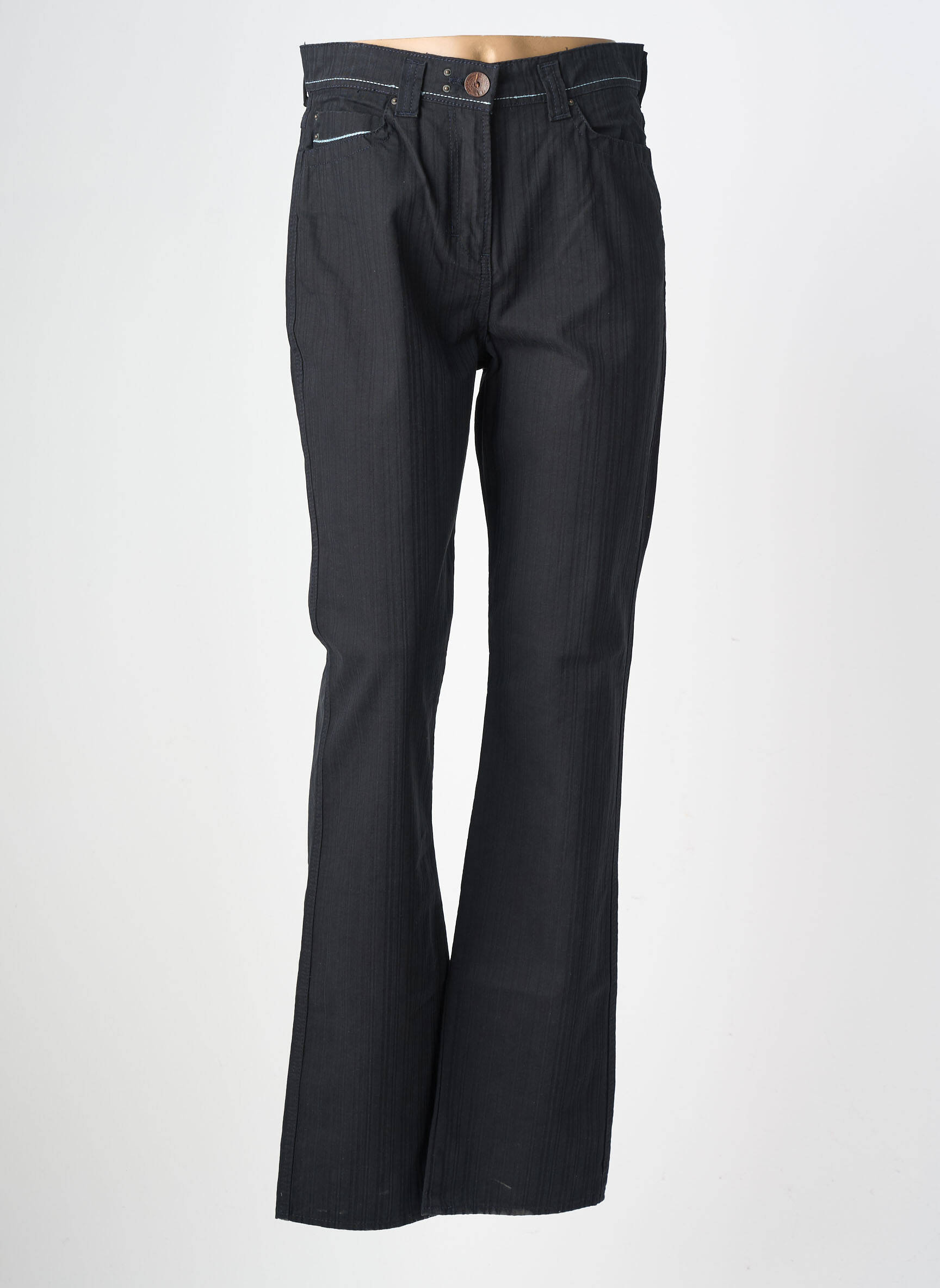 Pantalon droit stretch taille normale noir JOST femme