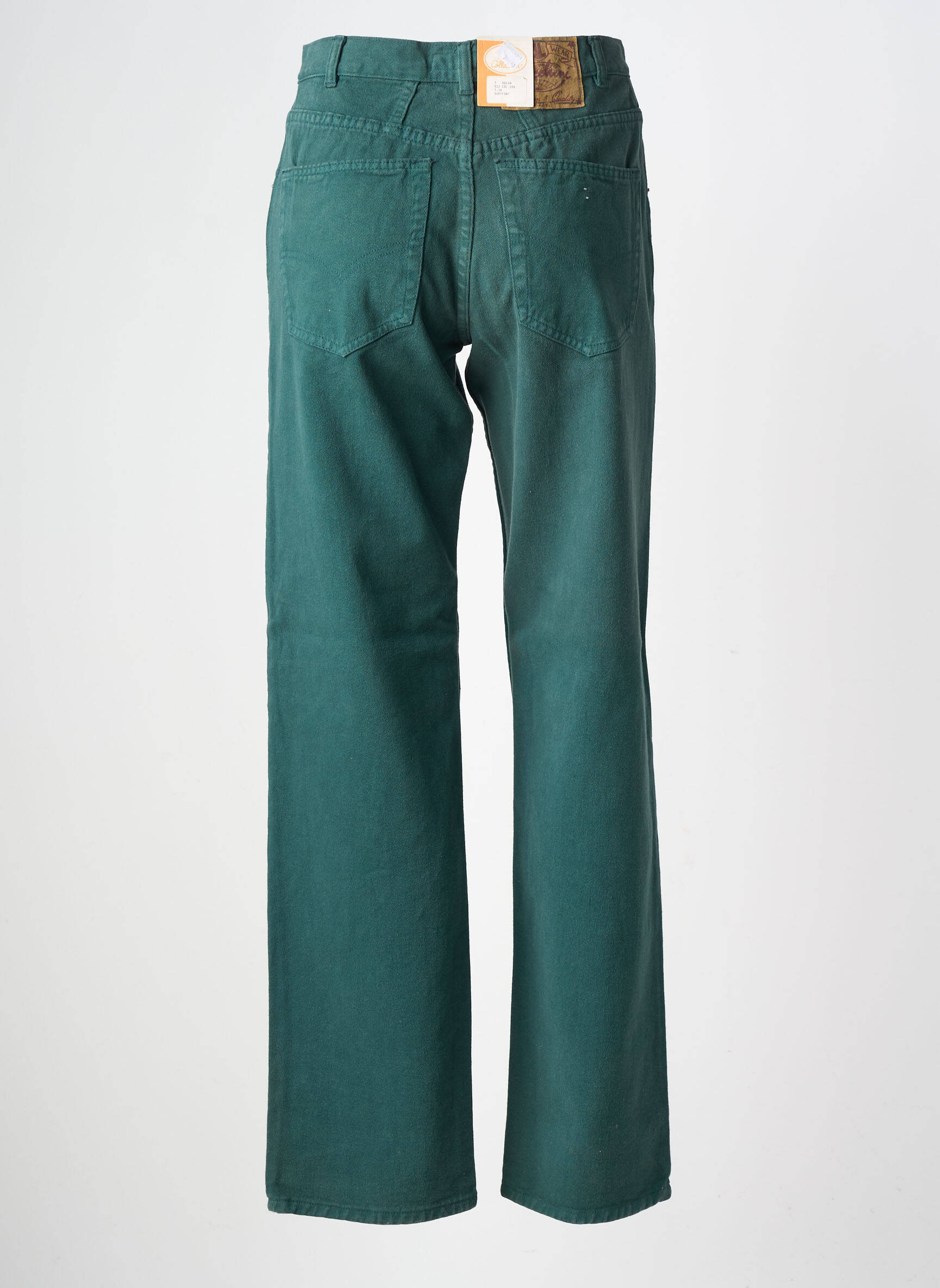 Jeans coupe droite taille normale taille normale vert LUCCHINI femme