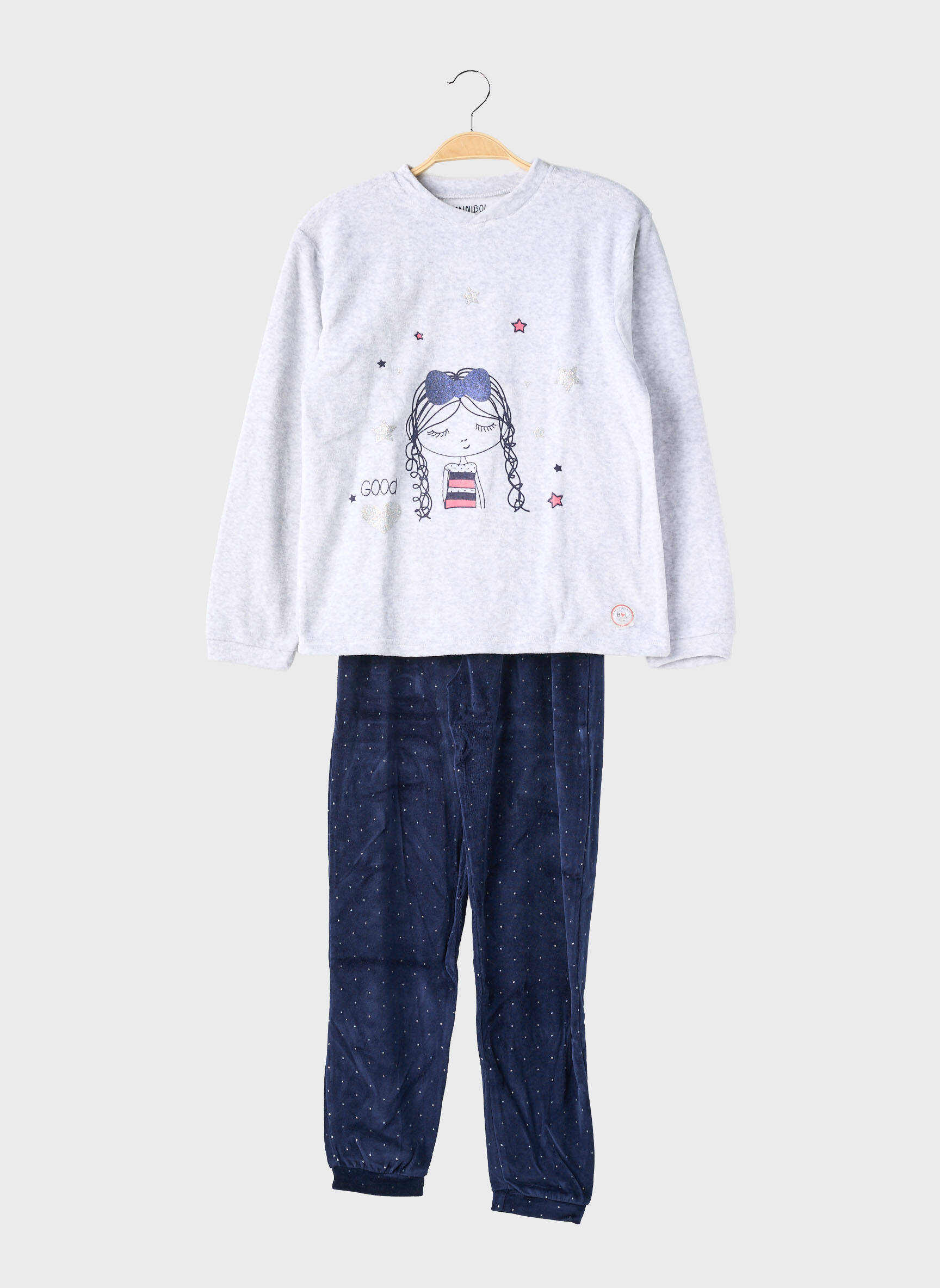 Pyjama taille élastique bleu MINI BOL fille