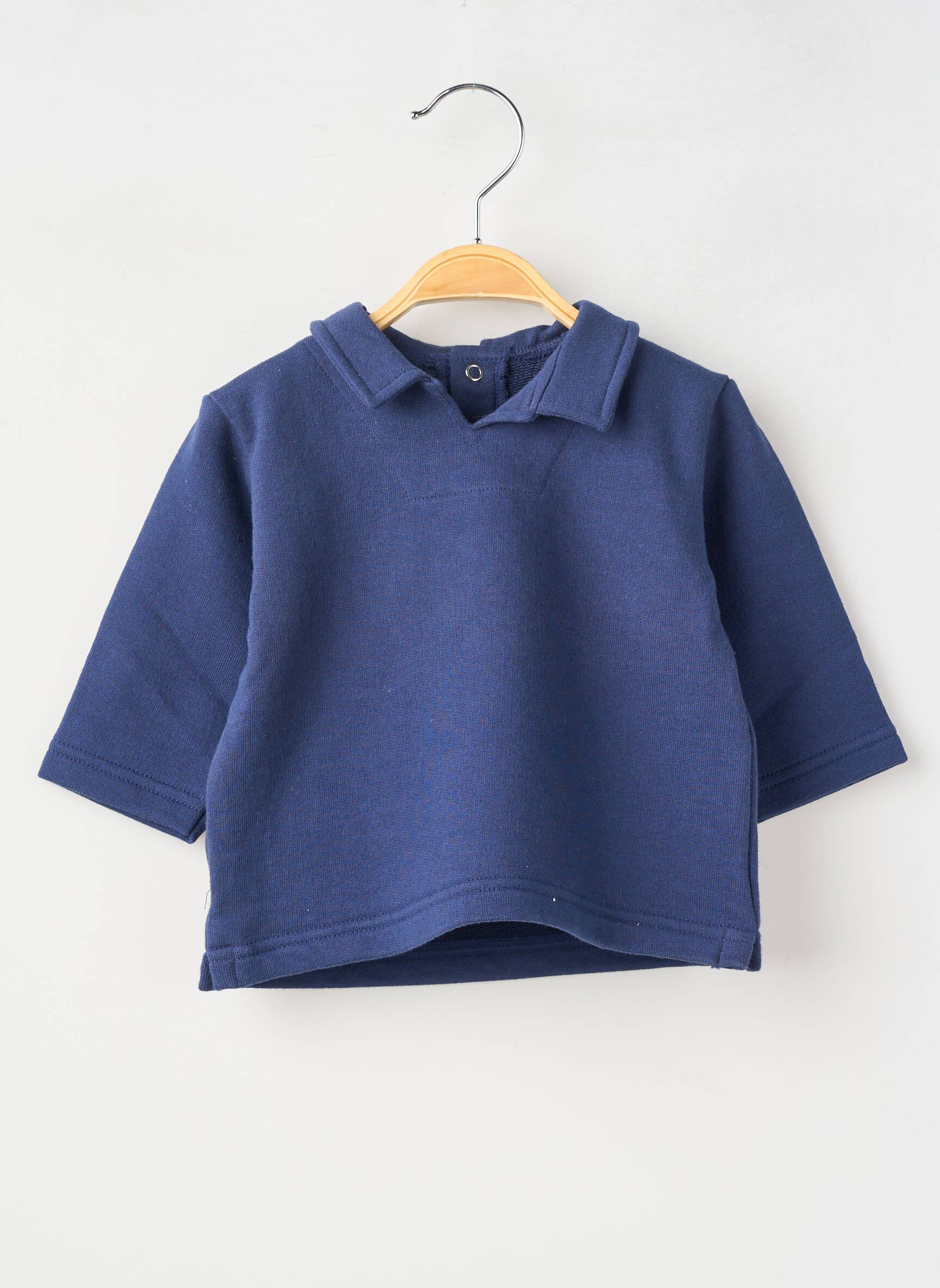 T-shirt manches longues manches longues bleu PETIT BATEAU garçon