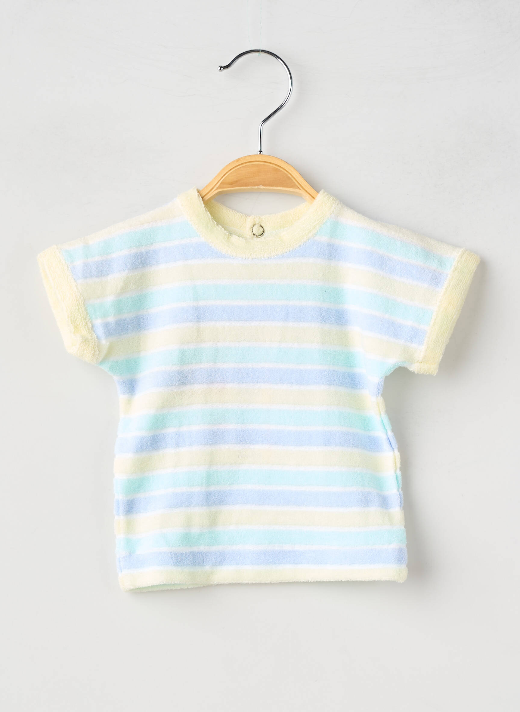 T-shirt coupe droite manches courtes bleu PETIT BATEAU garçon