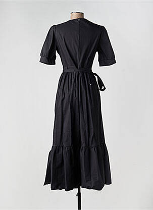 Robe longue manches courtes manches courtes noir DIANA GALLESI femme