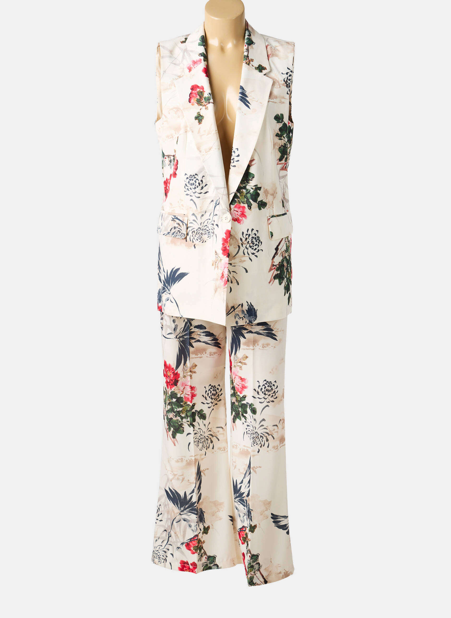 Ensemble pantalon coupe droite beige ALTAMIRA femme