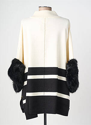 Pull tunique maille fine manches 3/4 blanc DIANA GALLESI femme