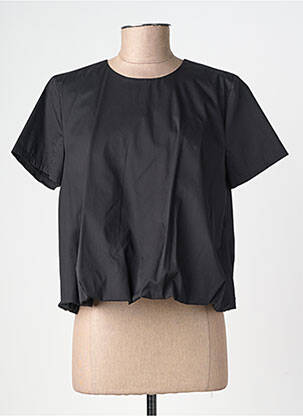 Top stretch manches courtes noir ALTAMIRA femme