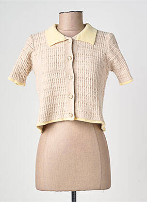 Gilet manches courtes coupe cintrée beige CIVICO 1 femme