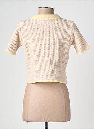 Gilet manches courtes coupe cintrée beige CIVICO 1 femme