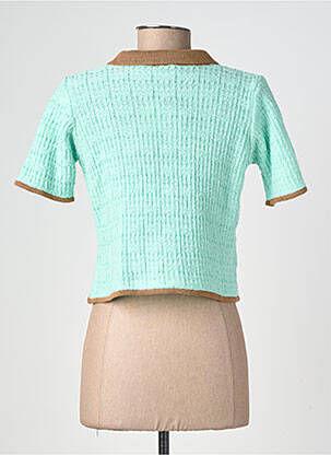 Gilet manches courtes coupe cintrée vert CIVICO 1 femme