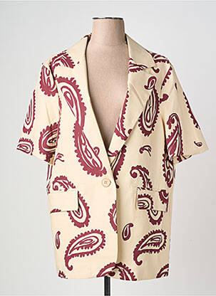 Blazer finition intérieure doublée beige LUMINA femme