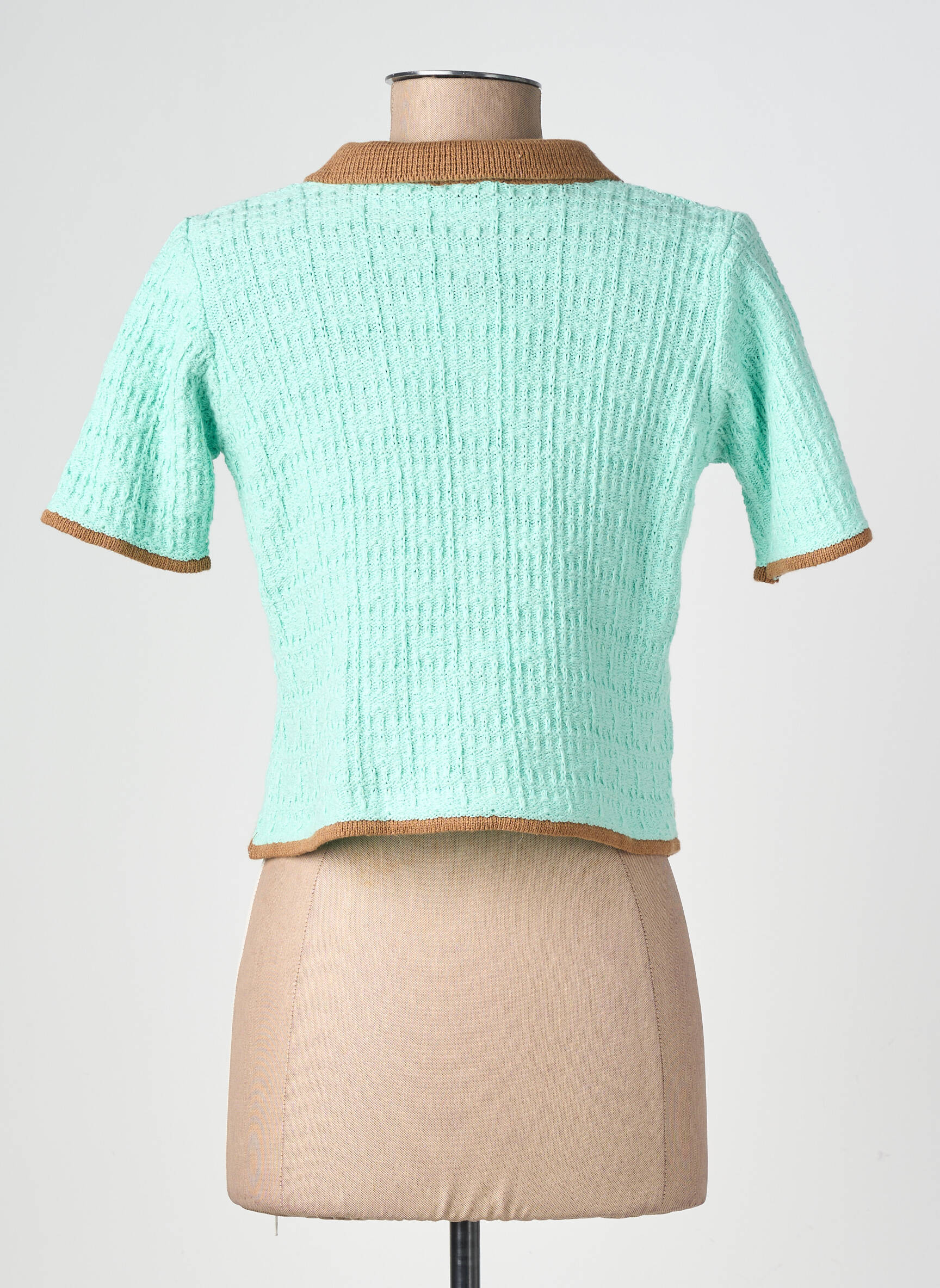 Gilet manches courtes coupe cintrée vert CIVICO 1 femme