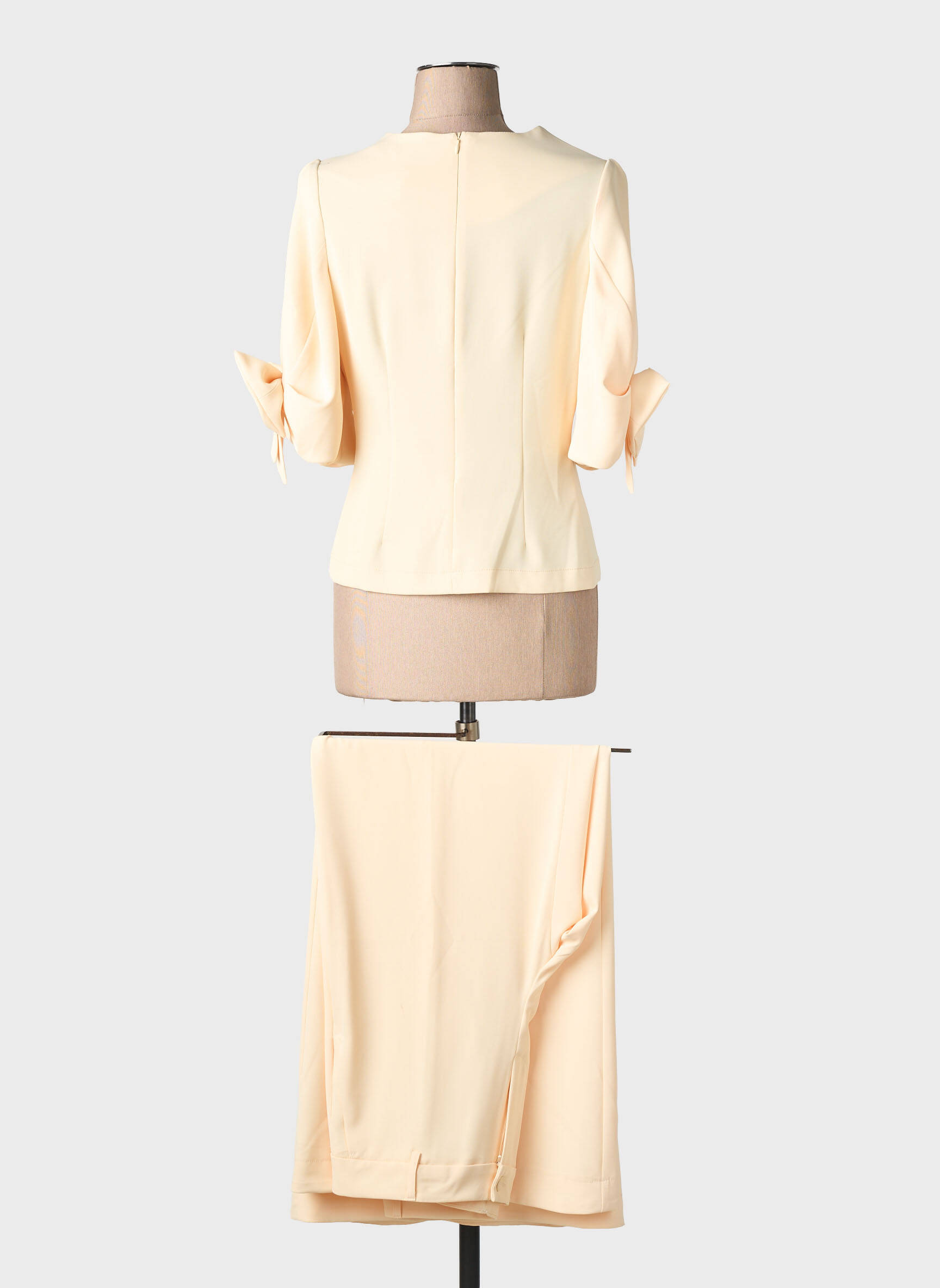 Ensemble pantalon poches jaune ANGELA DAVIS femme