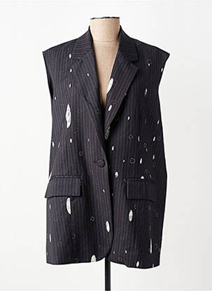 Gilet sans manche coupe droite noir CIVICO 1 femme